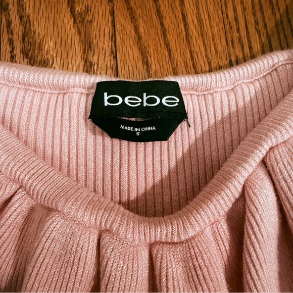 Bebe Blush Ruffle Off Shoulder Top - Picture 4 of 10